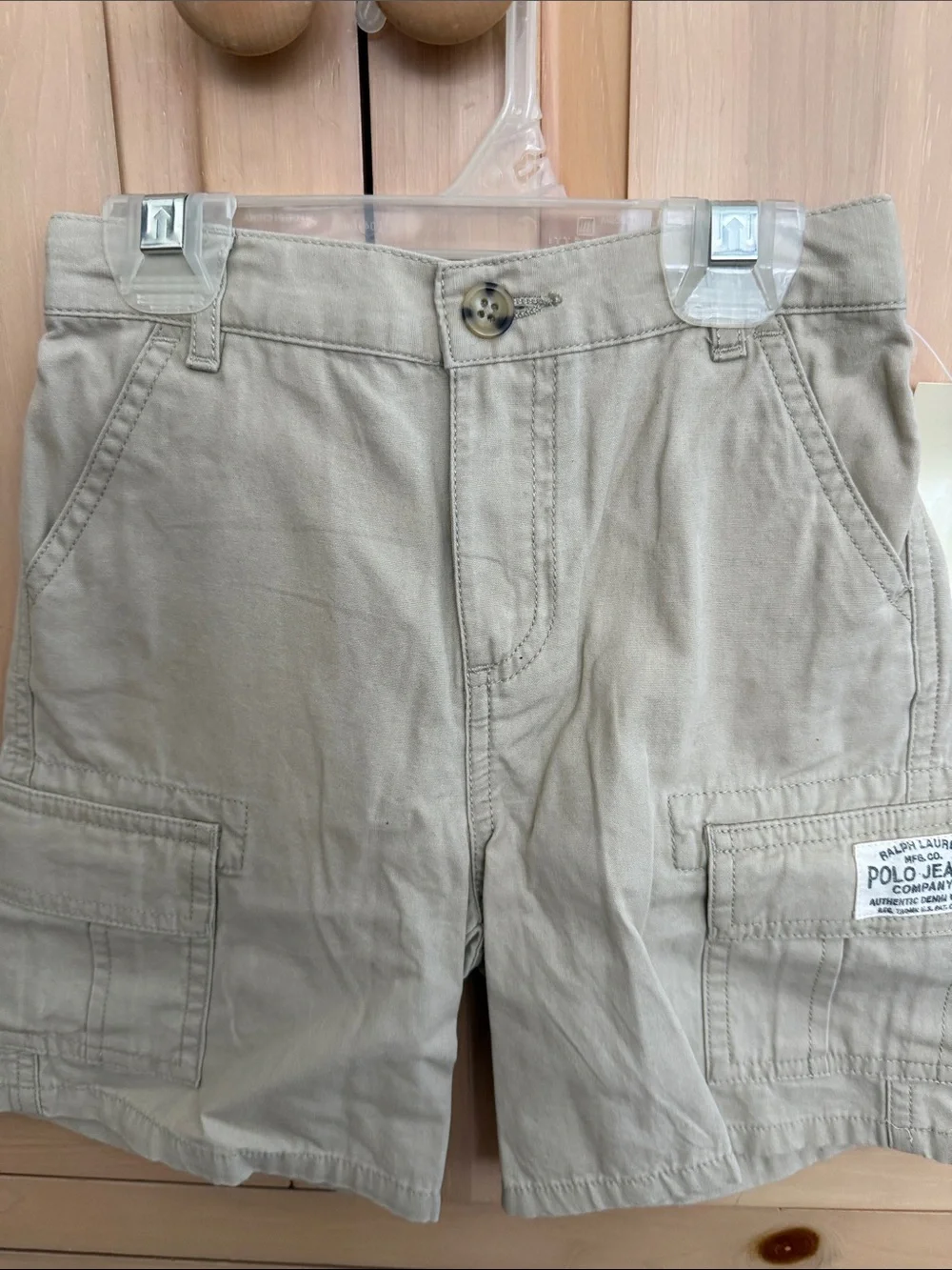 NWT 4T Ralph Lauren Polo Jeans Khaki Cargo Shorts